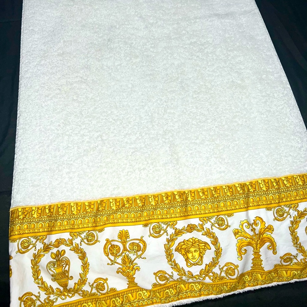 Versace bath towel